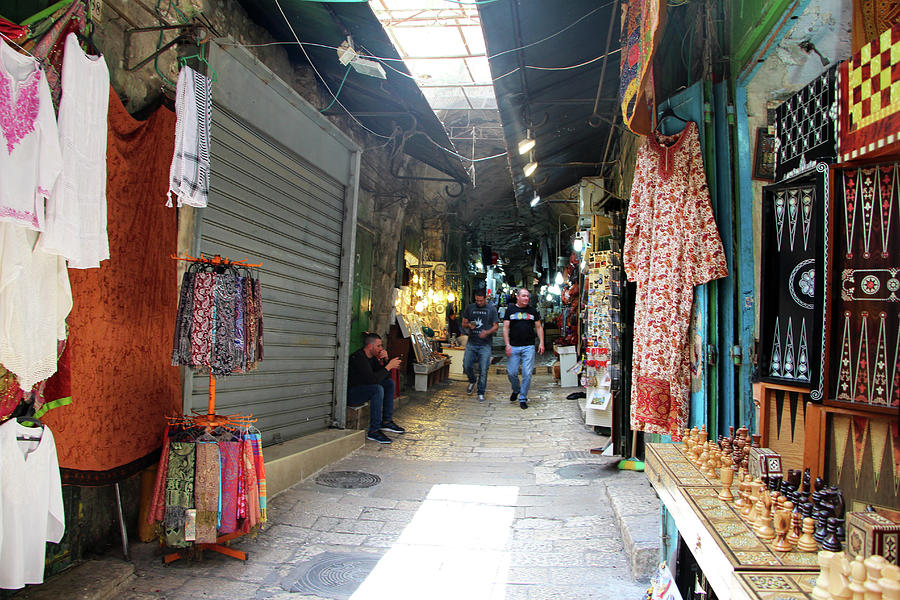 Jerusalem Stores Photograph by Munir Alawi