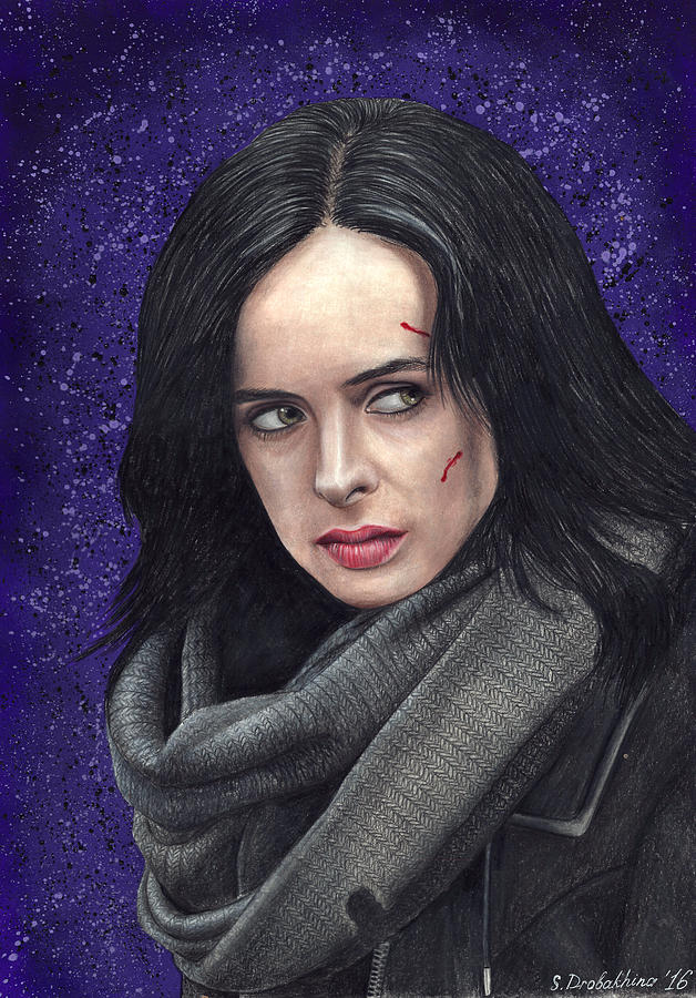 Jessica Jones Drawing by Svetlana Drobakhina - Fine Art America