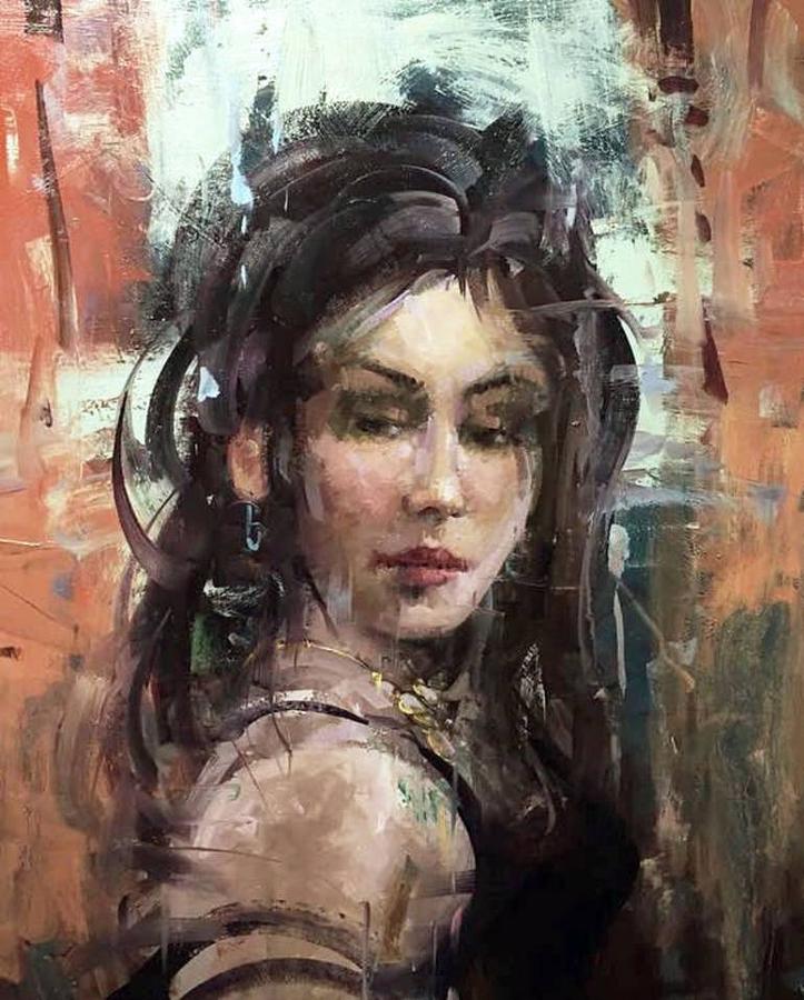 Jessica Painting by Mostafa Keyhani - Fine Art America