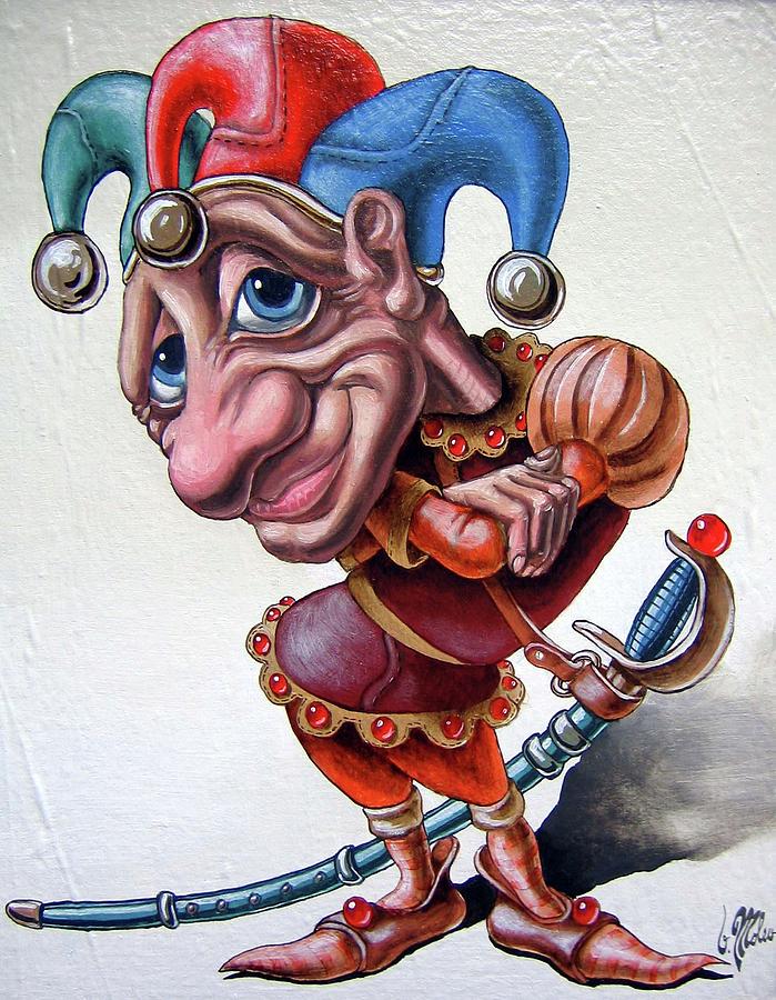 Jester Painting by Victor Molev