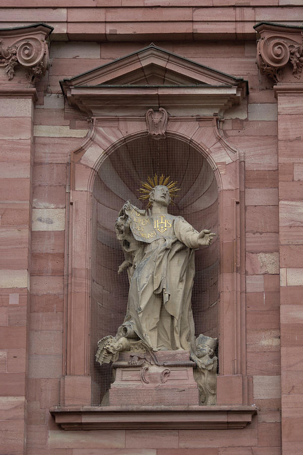Jesuit Church Christ Statue 1 Photograph by Teresa Mucha