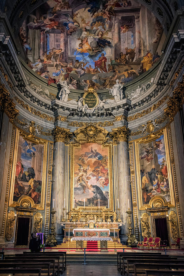 Jesuit Church Rome Italy Photograph by Joan Carroll