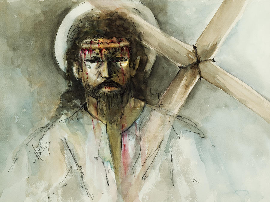 Jesus 3 Painting by Mary DuCharme