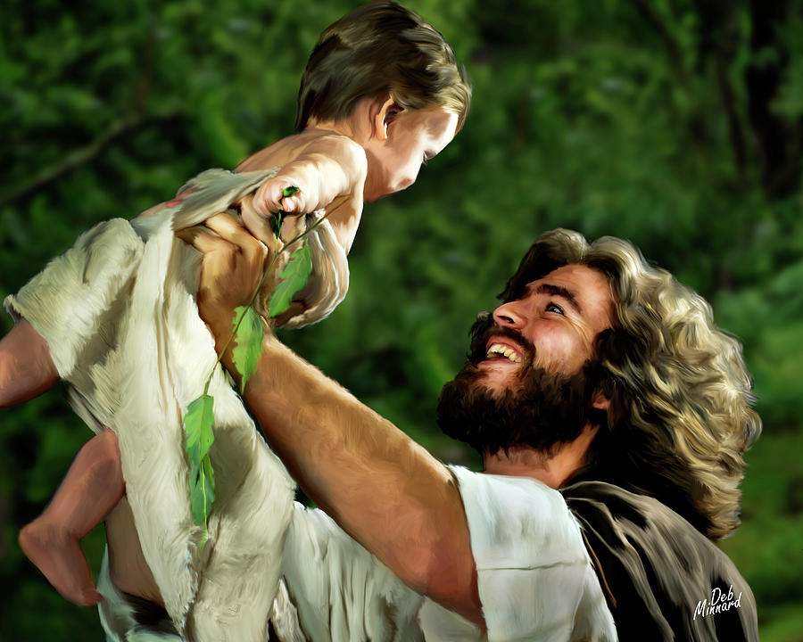 Jesus and baby 2 Digital Art by Debra Minnard - Fine Art America