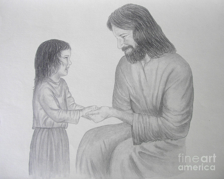 Jesus and Children Drawing Vector Images (over 230)