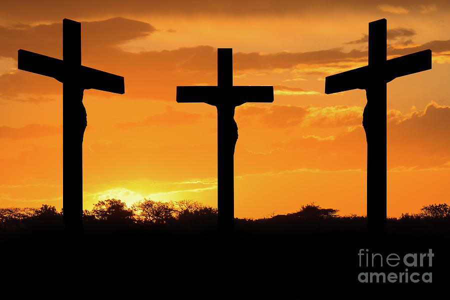 Jesus and crosses Photograph by Benny Marty | Fine Art America