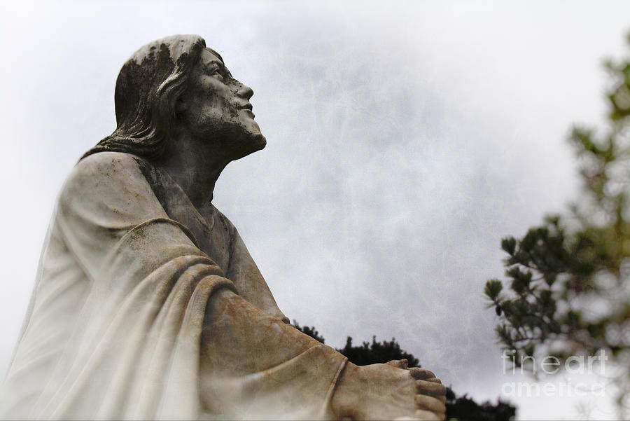 Inspirational Photograph - Jesus and Gethsemane by Ella Kaye Dickey