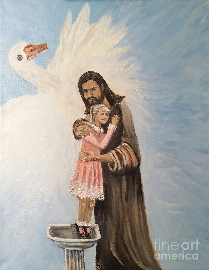 Jesus and Me Painting by Katie Adkins - Pixels