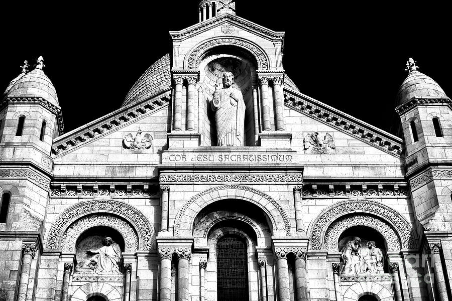 Jesus at Sacre Coeur Basilica Paris Photograph by John Rizzuto