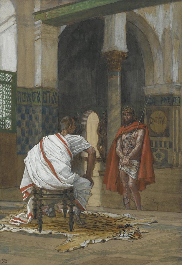 Jesus Before Pilate Painting by Tissot