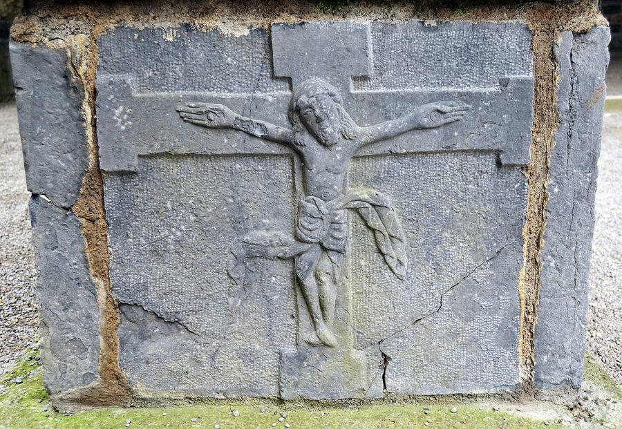 Jesus Christ Celtic Crucifix Stone Carving Jerpoint Abbey County Kilkenny Ireland Photograph by Shawn OBrien
