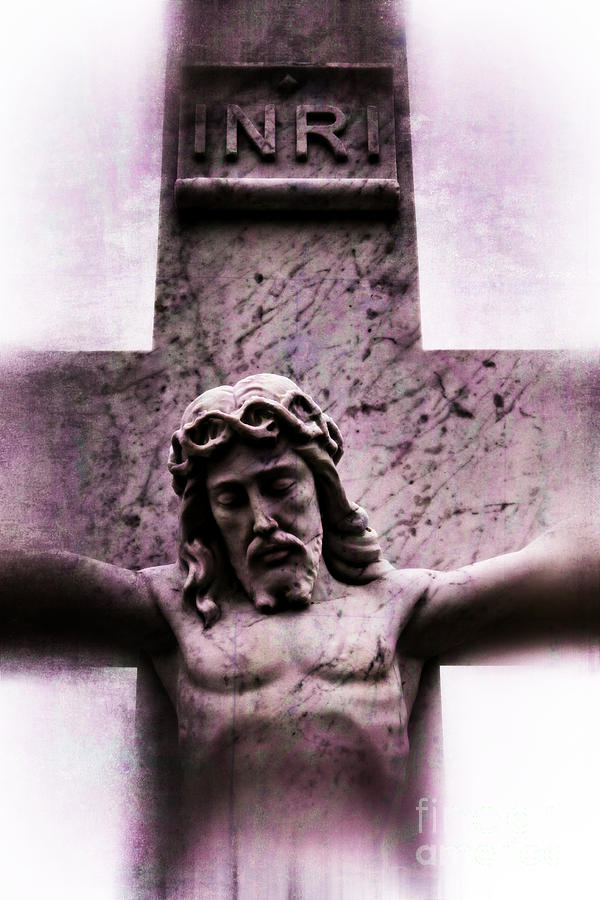 Vintage Digital Art - Jesus Christ Crucifixion Cross #979 by Ella Kaye Dickey