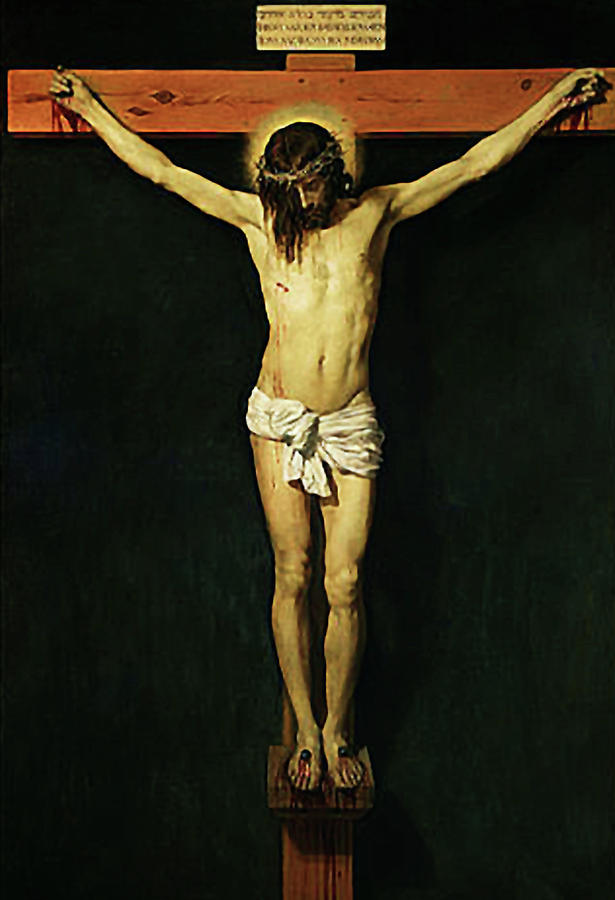 Jesus Christ Crucifixion  Mixed Media by Diego Velazquez