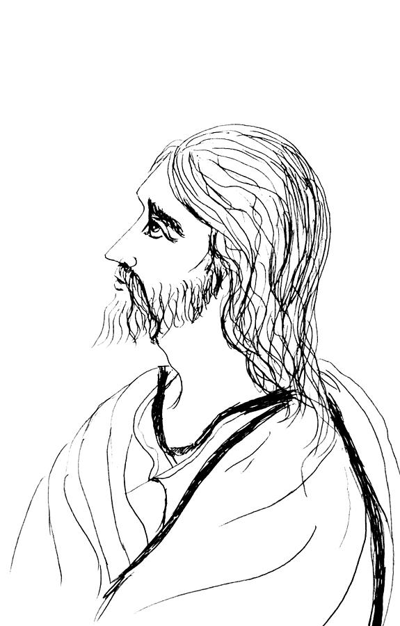 Continuous Line Drawing Jesus Drawing Simple Stock Footage Video (100%  Royalty-free) 1042857760 | Shutterstock