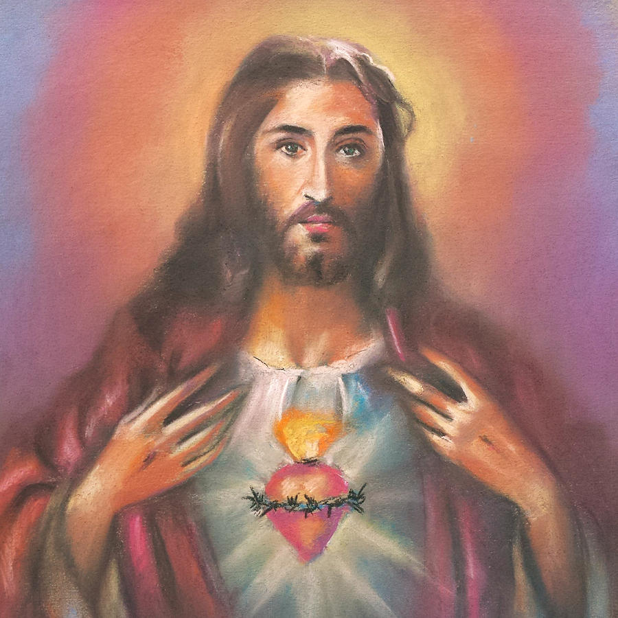 Jesus Christ Pastel by Rajasekar Alamanda - Pixels