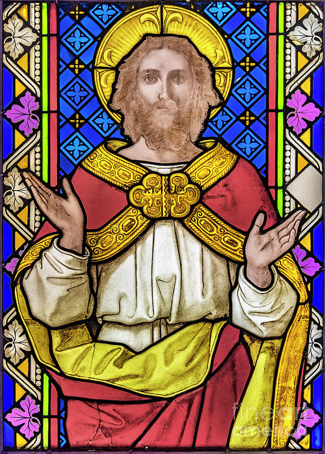 Jesus Christ Stained Glass Photograph by Antony McAulay