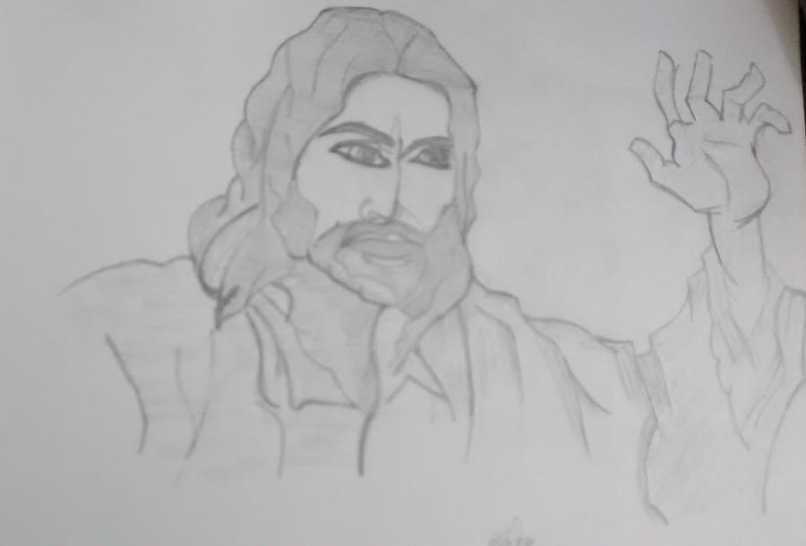 Jesus christ Drawing by Subarna Laha
