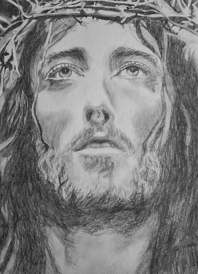 Jesus Christ Drawing by Valeria Martinez Villablanca | Fine Art America
