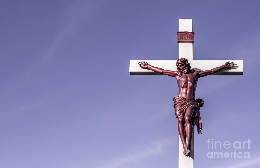 Jesus Crucifix against the Sky Photograph by Gary Whitton