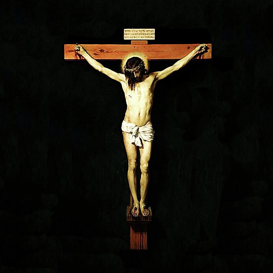 Jesus Crucifixion  Mixed Media by Diego Velasquez