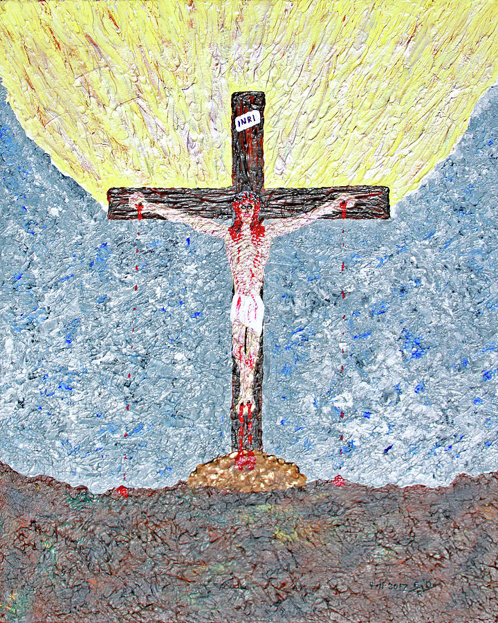 Jesus Died For Us Painting by Carl Deaville