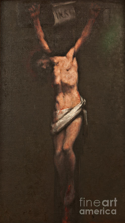 Easter Painting - Jesus dies on the cross by Dan Radi
