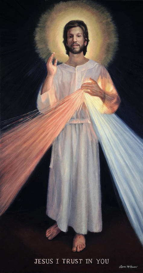 Jesus Christ Painting - Jesus Divine Mercy by Sister Laura McGowan