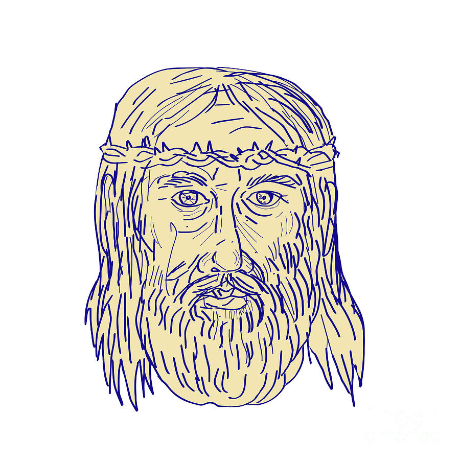 Jesus Drawing, Jesus, head, painting, religion png | PNGWing
