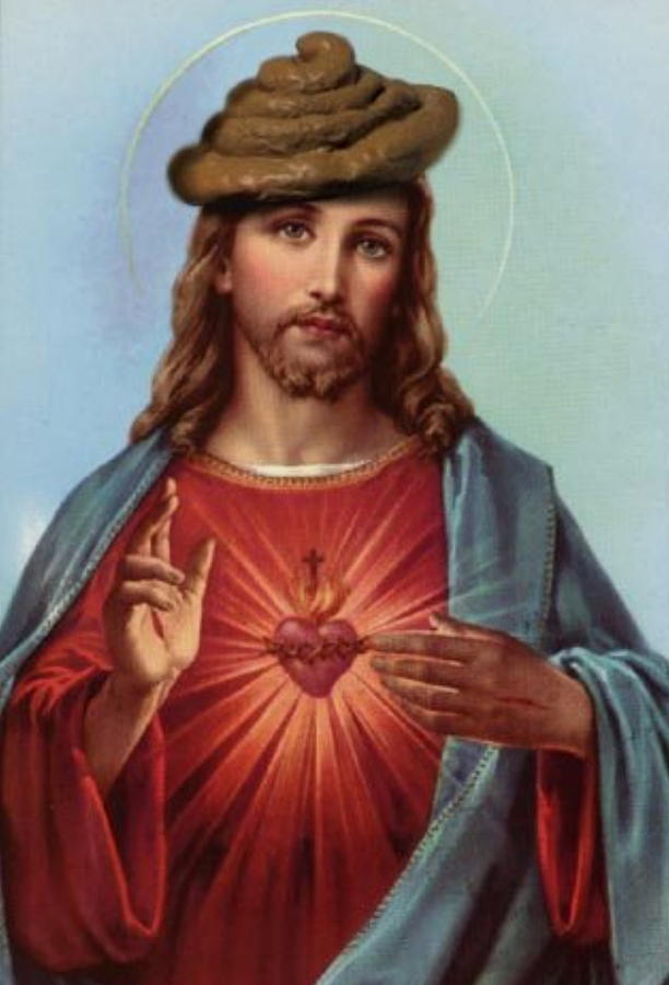 Jesus In A Poop Hat Digital Art by Ryan Almighty