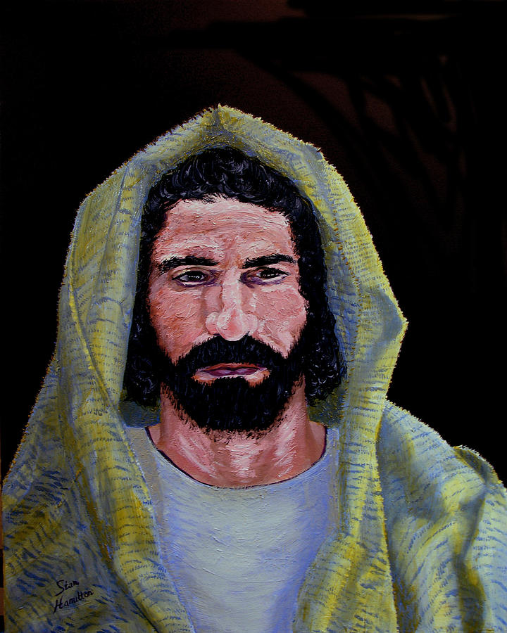 Jesus in Contemplation Painting by Stan Hamilton