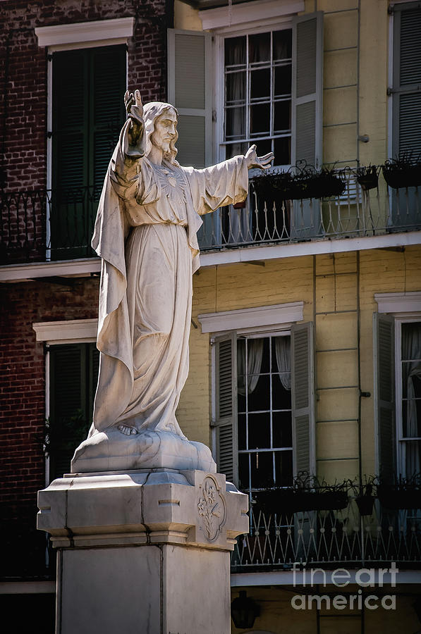 Jesus in the Garden - New Orleans Photograph by Kathleen K Parker