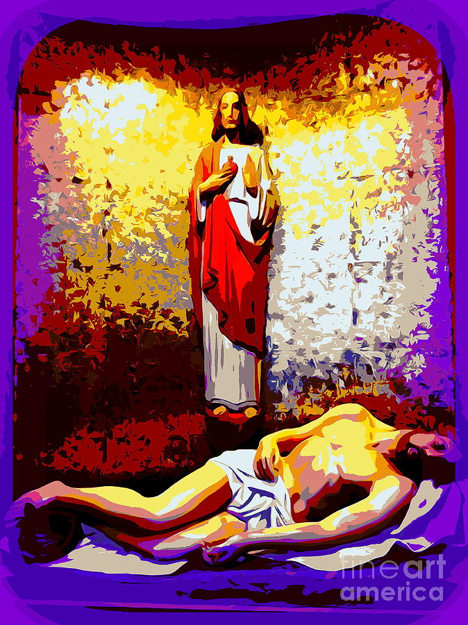 Jesus In Tomb #2 Digital Art by Ed Weidman