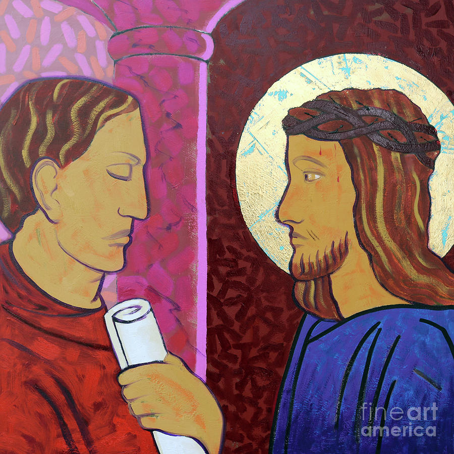 Jesus is condemned Painting by Sara Hayward