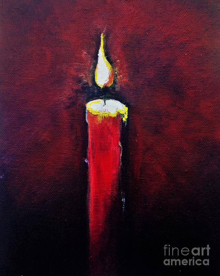 Jesus is the Light That Overcomes the Darkness Painting by Carliss ...