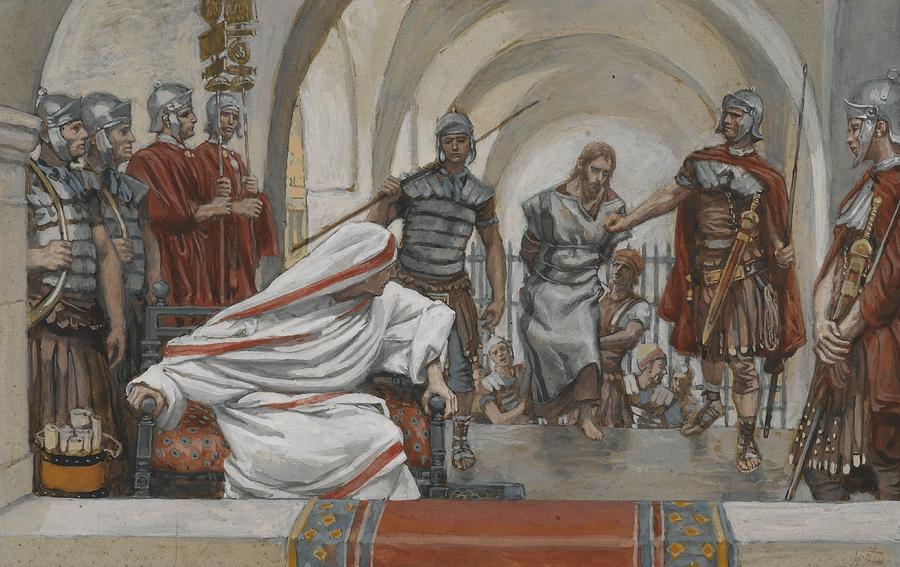 Jesus Christ Painting - Jesus Led from Herod to Pilate by Tissot