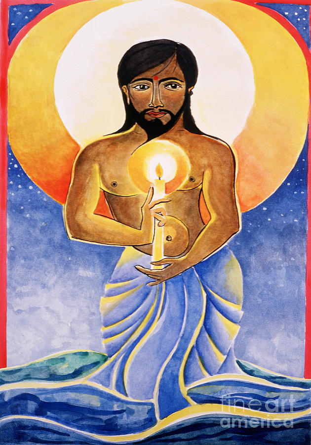 Jesus - Light of the World - MMLOW Painting by Br Mickey McGrath OSFS