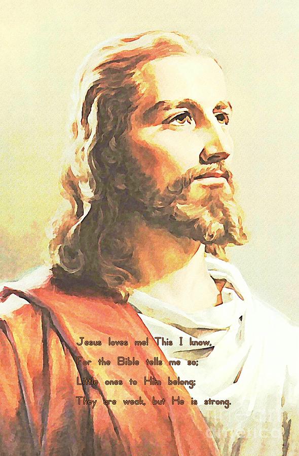 Jesus Loves Me Painting by John Malone - Fine Art America