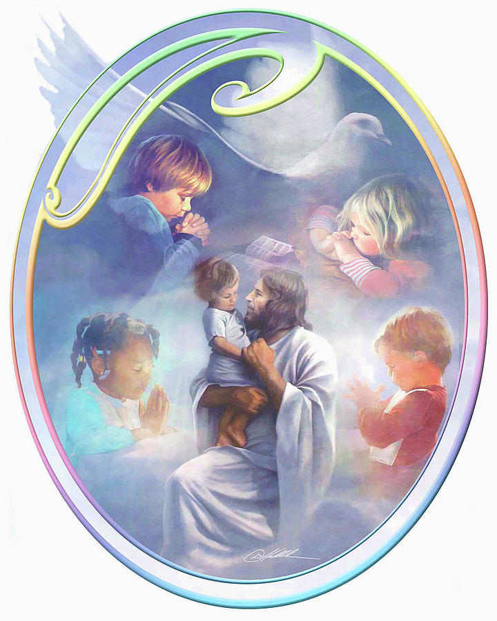 jesus with children in heaven
