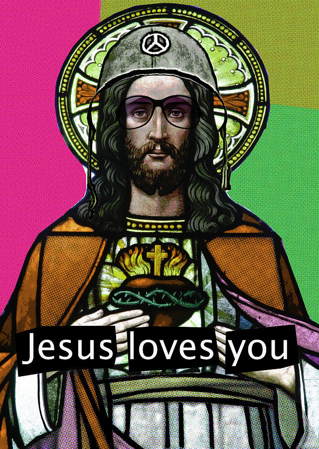 Jesus loves you Digital Art by Luz Graphic Studio