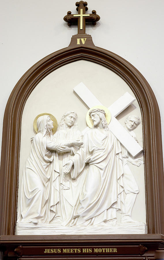 Architecture Photograph - Jesus meet his mother by Nick Mares