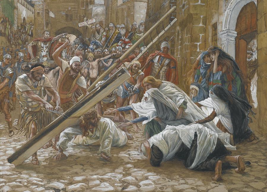 Jesus Meets His Mother Painting by Tissot