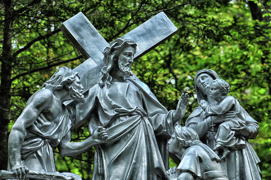 Easter Photograph - Jesus Meets the Woman by Mike Martin