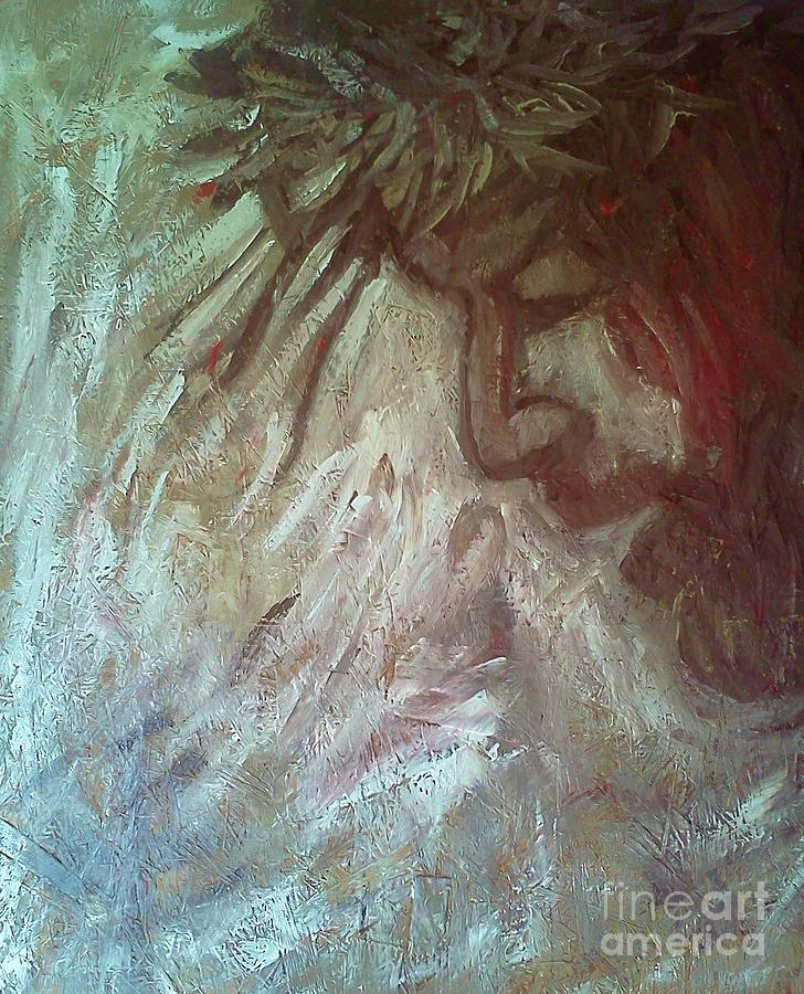 Jesus Mural Painting by Christy Saunders Church