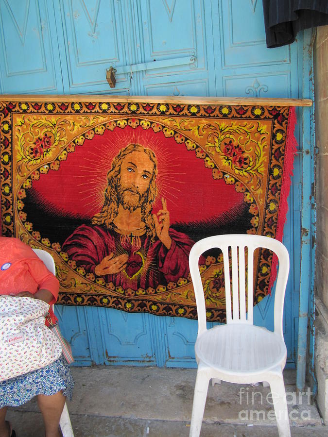 Jesus Mystic Old Jerusalem Market Photograph by Donna L Munro
