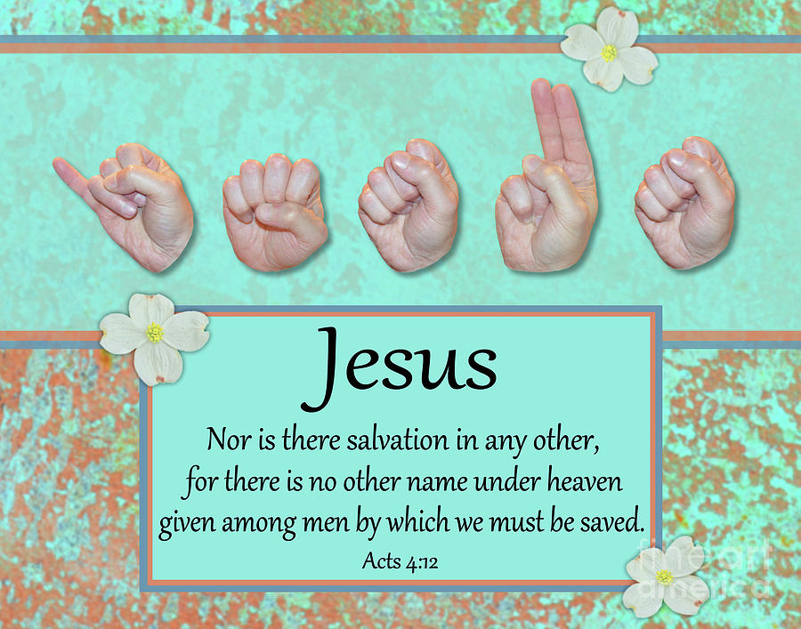 Christian Photograph - Jesus No Other Name by Masters Hand Collection Christian Photograph - Jesus No Other Name by Masters Hand Collection