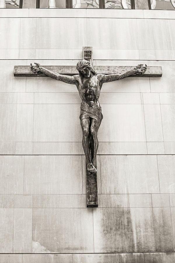 Jesus on the cross  Photograph by Jason Hughes
