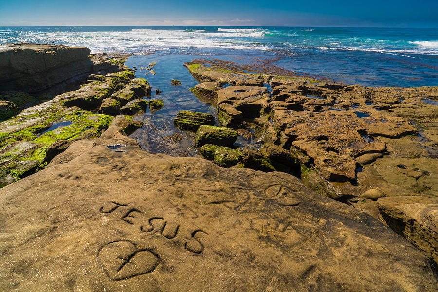 Jesus on the Rock Photograph by Scott Campbell