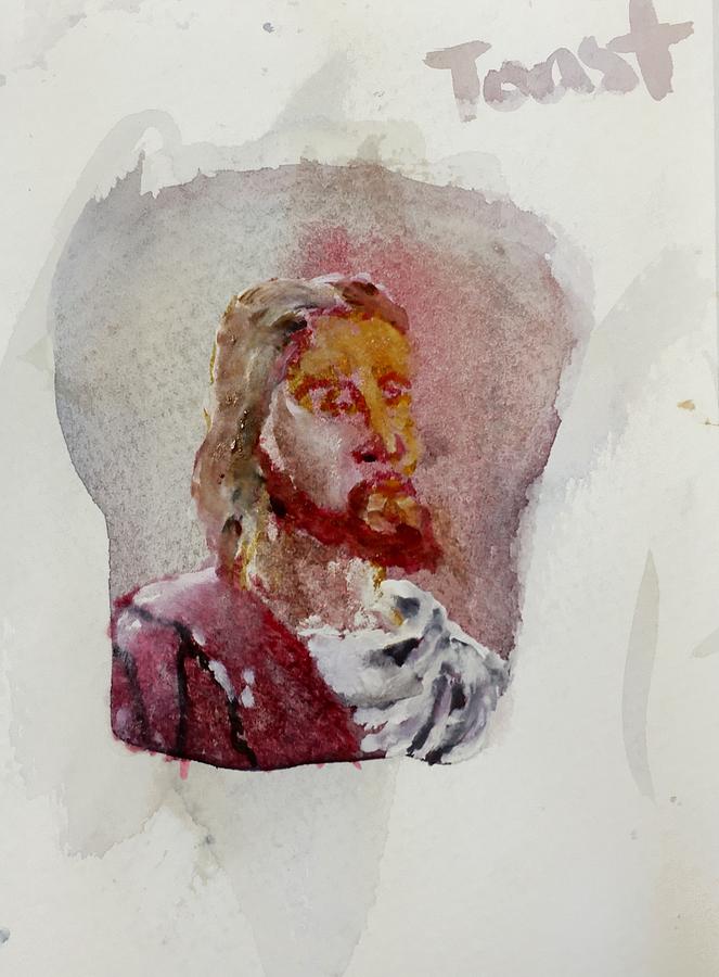Jesus on Toast Painting by Eric Wait