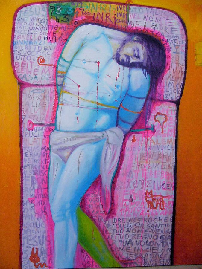 Jesus Pop Painting by Beatrice Feo Filangeri 