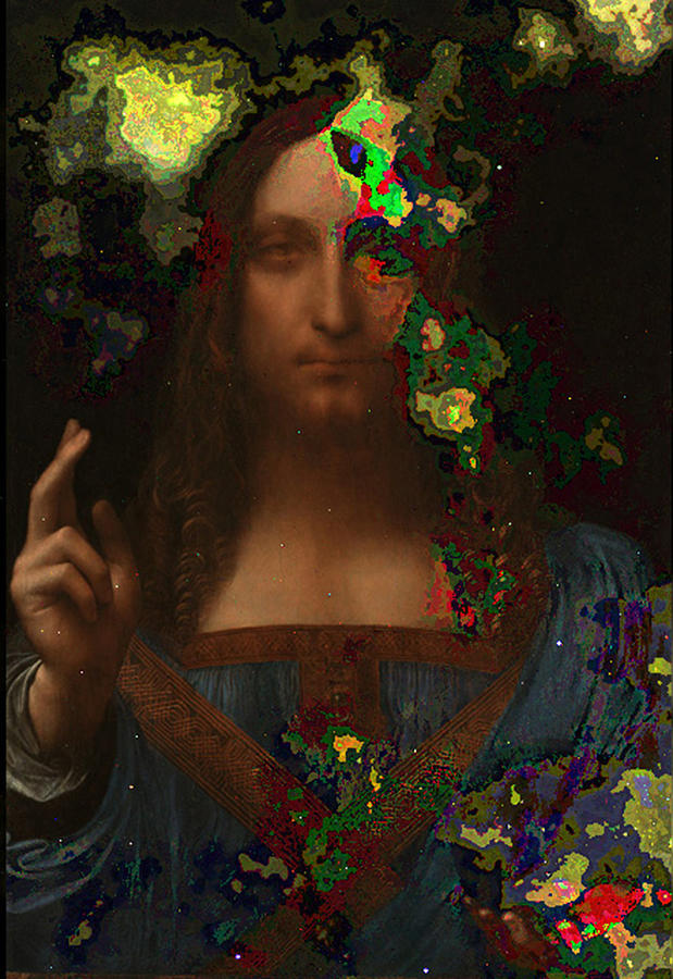 Jesus Salvator Mundi Digital Art by Leonardo Odyssey Project